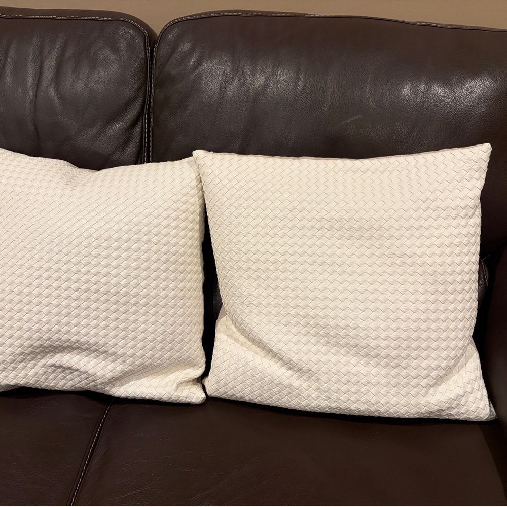 Studio Cream and Tan Pillow Covers